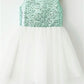 A-line/Princess Scoop Sleeveless Sequin Tea-Length Tulle Flower Girl Dresses DEP0007761