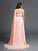 A-Line/Princess One-Shoulder Rhinestone Sleeveless Long Chiffon Plus Size Dresses DEP0002809