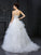 Ball Gown Strapless Beading Sleeveless Long Organza Wedding Dresses DEP0006430