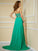 A-Line/Princess Strapless Sleeveless Rhinestone Long Chiffon Dresses DEP0004228