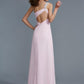 A-Line/Princess One-Shoulder Applique Sleeveless Beading Long Chiffon Dresses DEP0003109