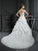 Ball Gown Off-the-Shoulder Hand-Made Flower Sleeveless Long Satin Wedding Dresses DEP0006478