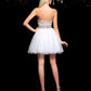 A-Line/Princess Sweetheart Beading Sleeveless Short Net Cocktail Dresses DEP0008575
