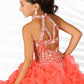 Ball Gown Halter Beading Sleeveless Long Organza Flower Girl Dresses DEP0007612