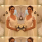 A-Line/Princess V-neck Sweep/Brush Train Sleeveless Lace Chiffon Wedding Dresses DEP0006345