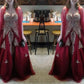 A-Line/Princess Sweetheart Sleeveless Applique Floor-Length Tulle Plus Size Dresses DEP0003223
