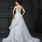Ball Gown Sweetheart Beading Sleeveless Long Organza Wedding Dresses DEP0006772