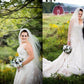 A-Line/Princess Spaghetti Straps Court Train Tulle Sleeveless Wedding Dresses DEP0006711