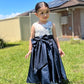 A-Line/Princess Taffeta Bowknot Scoop Sleeveless Tea-Length Flower Girl Dresses DEP0007474