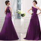 A-Line/Princess One-shoulder Sleeveless Elastic Woven Satin Pleats Long Dresses DEP0004245