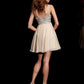 A-Line/Princess Sleeveless Scoop Beading Short Chiffon Homecoming Dresses DEP0008432