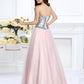Ball Gown Sweetheart Beading Sleeveless Long Satin Quinceanera Dresses DEP0004304