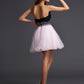 A-Line/Princess Beading Sweetheart Sleeveless Short Elastic Woven Satin Homecoming Dresses DEP0008393