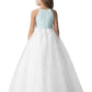 A-Line/Princess Sleeveless Scoop Ruffles Tulle Floor-Length Flower Girl Dresses DEP0007844