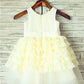 Ball Gown Scoop Sleeveless Layers Tea-Length Lace Flower Girl Dresses DEP0007914