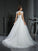 Ball Gown Square Beading Sleeveless Long Organza Wedding Dresses DEP0006545