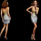 Sheath/Column Sweetheart Sleeveless Beading Short Lace Homecoming Dresses DEP0008739