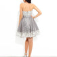 A-Line/Princess Sweetheart Lace Sleeveless Short Tulle Cocktail Dresses DEP0008412