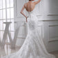 Trumpet/Mermaid Beading Sweetheart Sleeveless Satin Wedding Dresses DEP0006954
