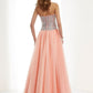 A-Line/Princess Sweetheart Sleeveless Beading Long Elastic Woven Satin Dresses DEP0002847