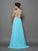 A-Line/Princess Scoop Beading Sleeveless Long Chiffon Dresses DEP0004163