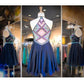 A-Line/Princess Sleeveless Scoop Beading Chiffon Short/Mini Dresses DEP0008148