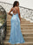 Sheath/Column Sequins Ruched V-neck Sleeveless Floor-Length Dresses DEP0001644