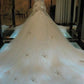 Trumpet/Mermaid Sleeveless Sweetheart Chapel Train Beading Tulle Wedding Dresses DEP0006081