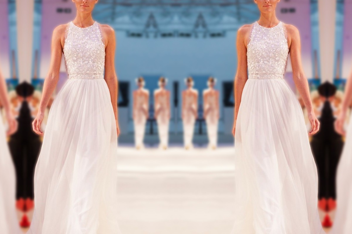 A-Line/Princess Jewel Sleeveless Floor-Length Beading Chiffon Wedding Dresses DEP0006881