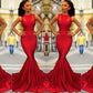 Trumpet/Mermaid Sleeveless Jewel Court Train Elastic Woven Satin Dresses DEP0003073