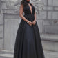 Ball Gown Tulle Ruffles V-neck Sleeveless Court Train Dresses DEP0001636