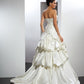 Ball Gown Sweetheart Sleeveless Long Satin Wedding Dresses DEP0006898