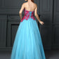Ball Gown Sweetheart Lace Sleeveless Long Satin Quinceanera Dresses DEP0004308