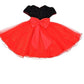 A-line/Princess Scoop Short Sleeves Bowknot Long Organza Flower Girl Dresses DEP0007777