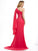 Sheath/Column One-Shoulder Applique Sleeveless Beading Long Chiffon Dresses DEP0004183