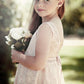 A-Line/Princess Sleeveless Scoop Knee-Length Ruffles Lace Flower Girl Dresses DEP0007591
