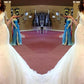 Trumpet/Mermaid Beading Tulle Long Sleeves Court Train V-neck Wedding Dresses DEP0006805
