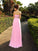 A-Line/Princess Sweetheart Applique Sleeveless Long Chiffon Dresses DEP0004128