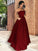 A-Line/Princess Strapless Sleeveless Floor-Length Ruffles Satin Dresses DEP0001841
