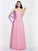 A-Line/Princess Sweetheart Sleeveless Long Pleats Chiffon Bridesmaid Dresses DEP0005097
