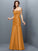A-Line/Princess Strapless Ruched Sleeveless Long Satin Bridesmaid Dresses DEP0005407