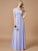 A-Line/Princess V-neck Sleeveless Ruched Floor-Length Chiffon Bridesmaid Dresses DEP0005343