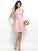 A-Line/Princess Straps Lace Sleeveless Short Bridesmaid Dresses DEP0005042