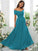 A-Line/Princess Chiffon Ruched Off-the-Shoulder Sleeveless Floor-Length Bridesmaid Dresses DEP0004920