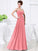 A-Line/Princess Sweetheart Sleeveless Chiffon Pleats Long Bridesmaid Dresses DEP0005559