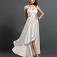Sheath/Column Sleeveless High Low Silk like Satin Bridesmaid Dresses DEP0005141