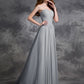 A-line/Princess Sweetheart Sleeveless Ruched Long Chiffon Bridesmaid Dresses DEP0005267