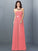 A-Line/Princess Strapless Rhinestone Sleeveless Long Chiffon Bridesmaid Dresses DEP0005471