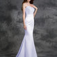 Trumpet/Mermaid Sweetheart Beading Sleeveless Long Satin Chiffon Bridesmaid Dresses DEP0005321