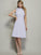 A-Line/Princess High Neck Sleeveless Pleats Short Chiffon Bridesmaid Dresses DEP0005172